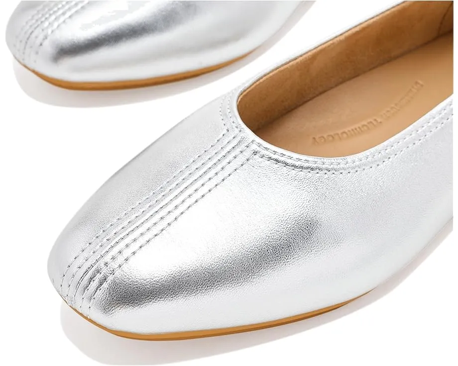 Балетки FitFlop Delicato с высоким вырезом из мягкой кожи