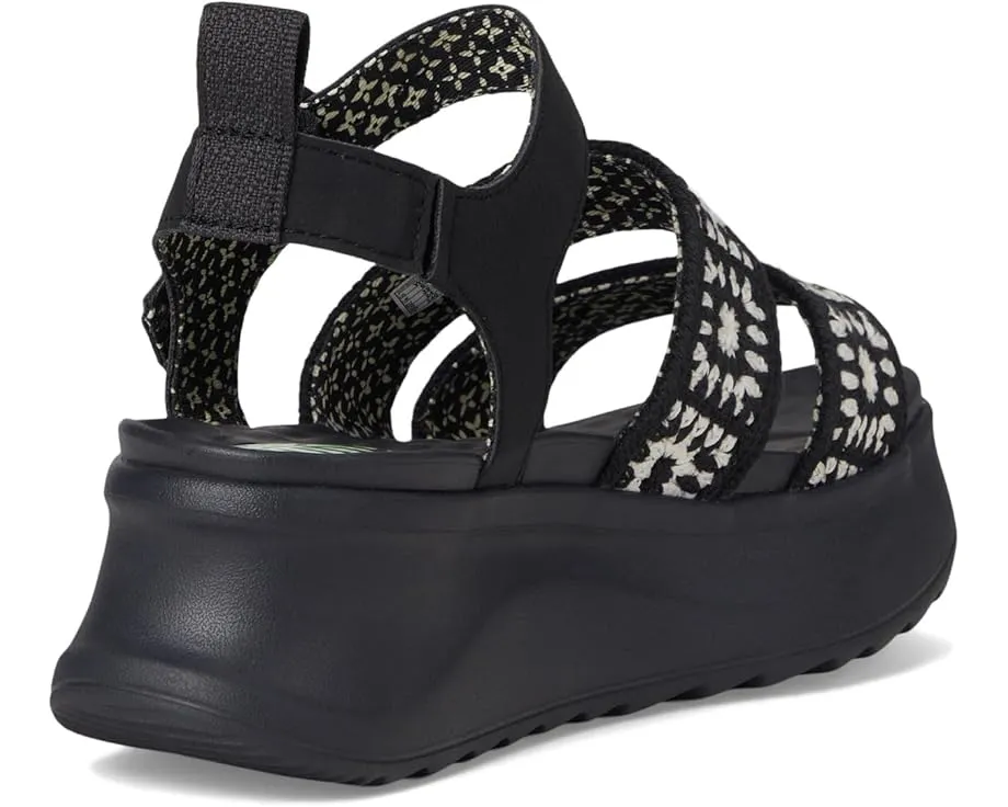 Сандалии Hey Dude Delray Buckle Cottage Crochet с пряжкой и принтованной подкладкой