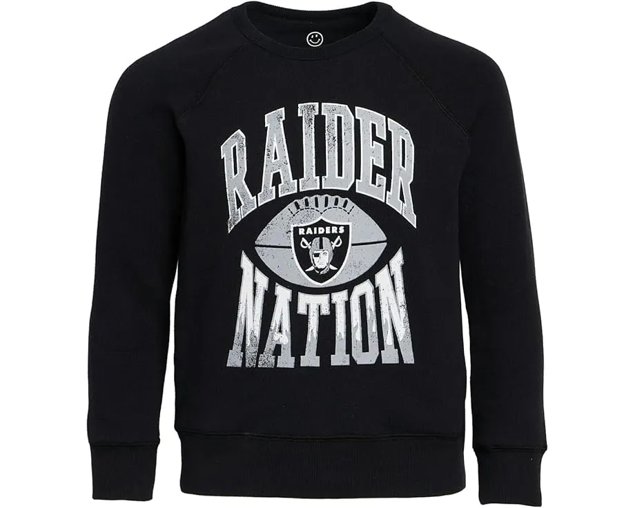 Детская футболка Junk Food Clothing Kids с длинным рукавом и принтом Las Vegas Raiders