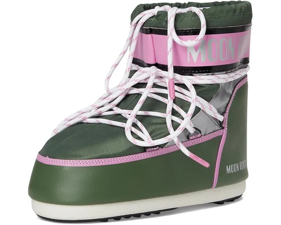 Ботинки MOON BOOT Icon Low Space Racing с принтом логотипа