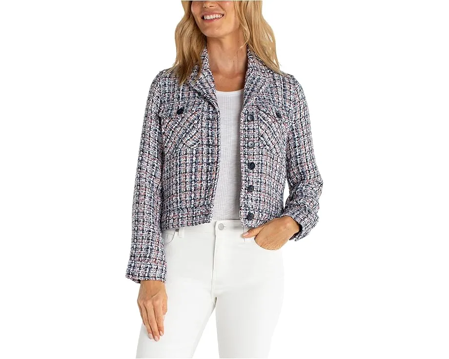 Жакет Liverpool Los Angeles в клетку из букле с накладными карманами