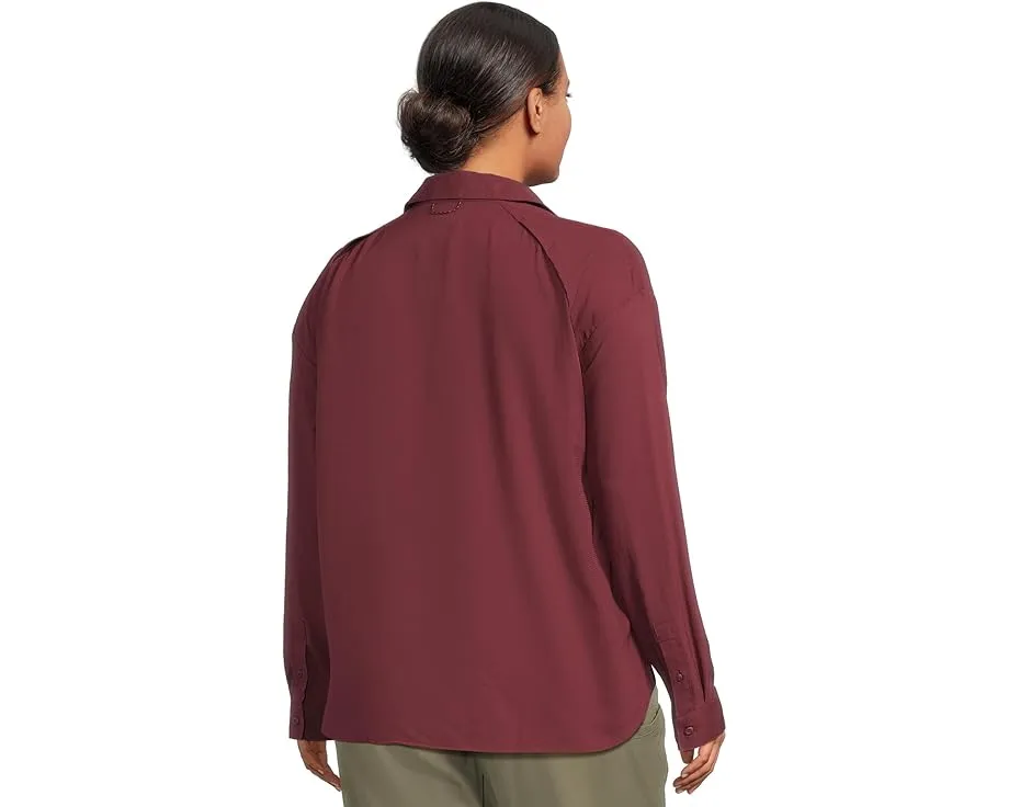 Рубашка Columbia Plus Size Silver Ridge Utility с длинным рукавом и UPF 50