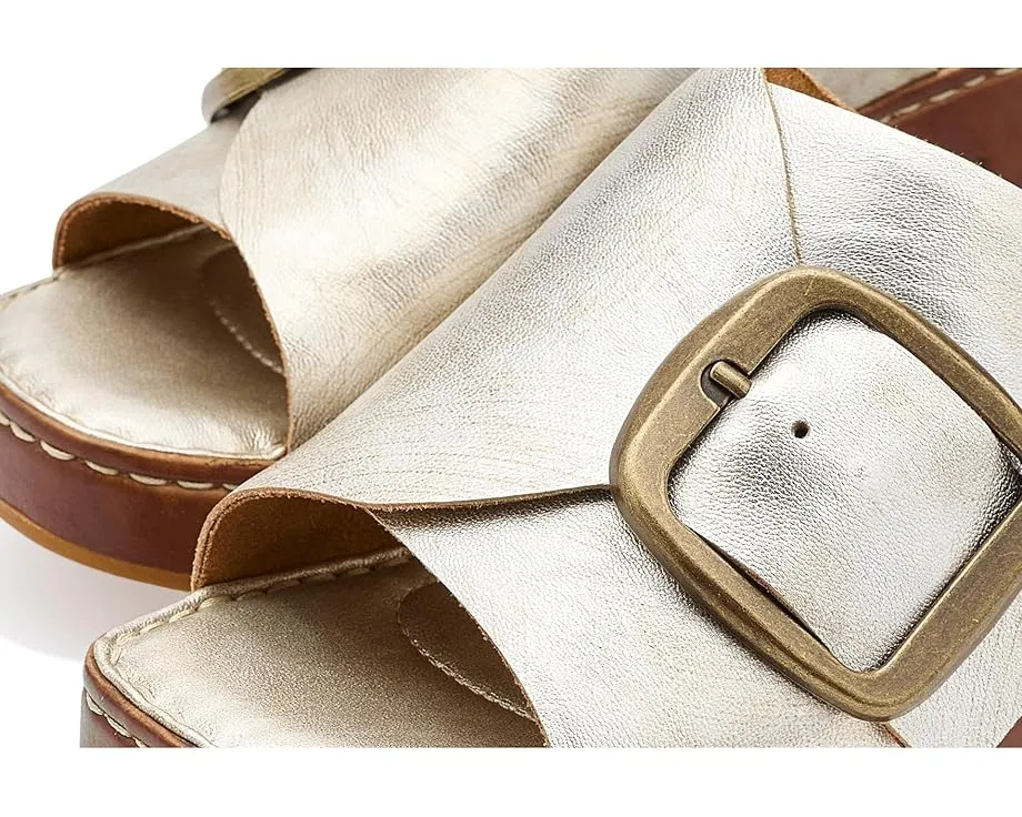 Сандалии Born Bangle на платформе с деревянным эффектом и пряжкой
