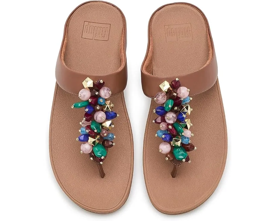 FitFlop сандалии Fino с бусинами на перемычке