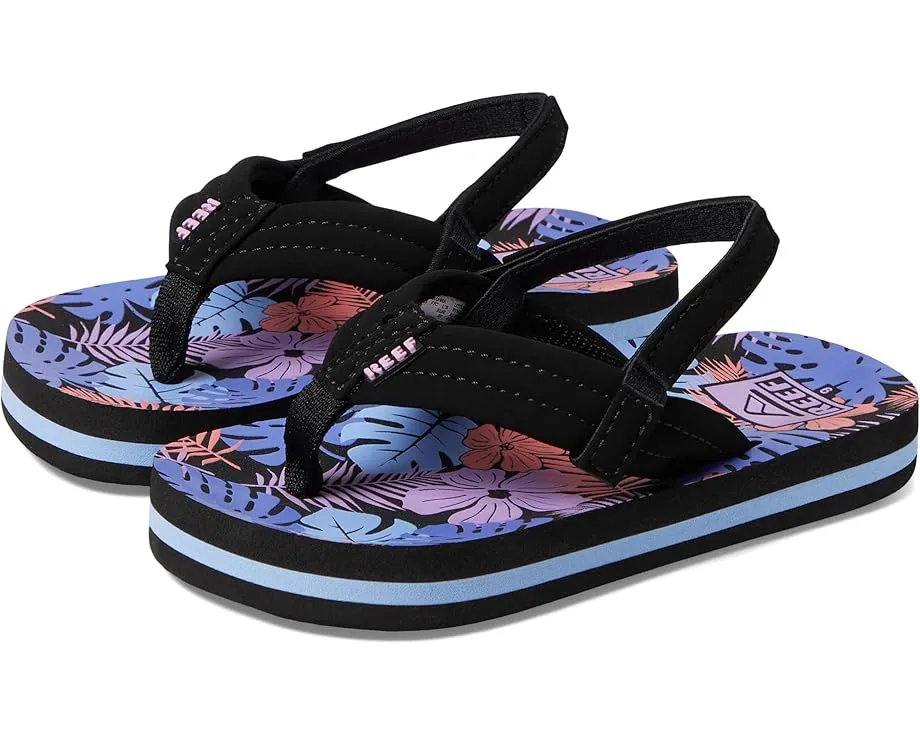Детские сланцы Reef Little Ahi с мягкими ремешками и стелькой из ЭВА