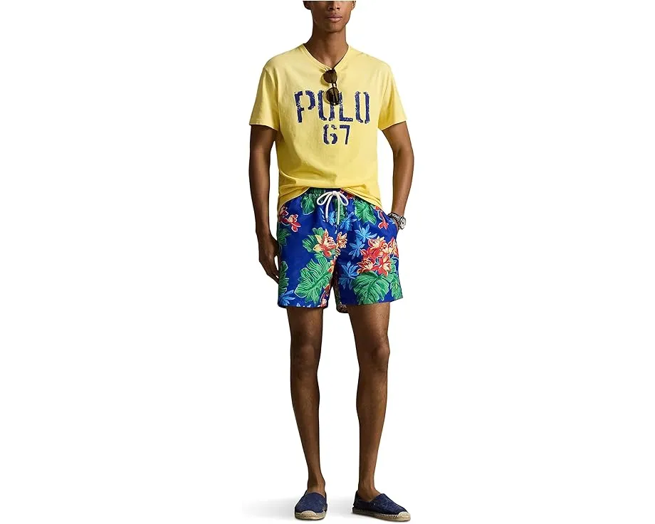 Хлопковая футболка Polo Ralph Lauren с принтом свободного кроя
