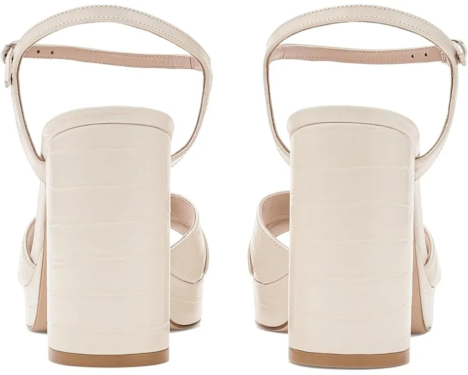 Сандалии Stuart Weitzman Dayna Platform на платформе и квадратном каблуке