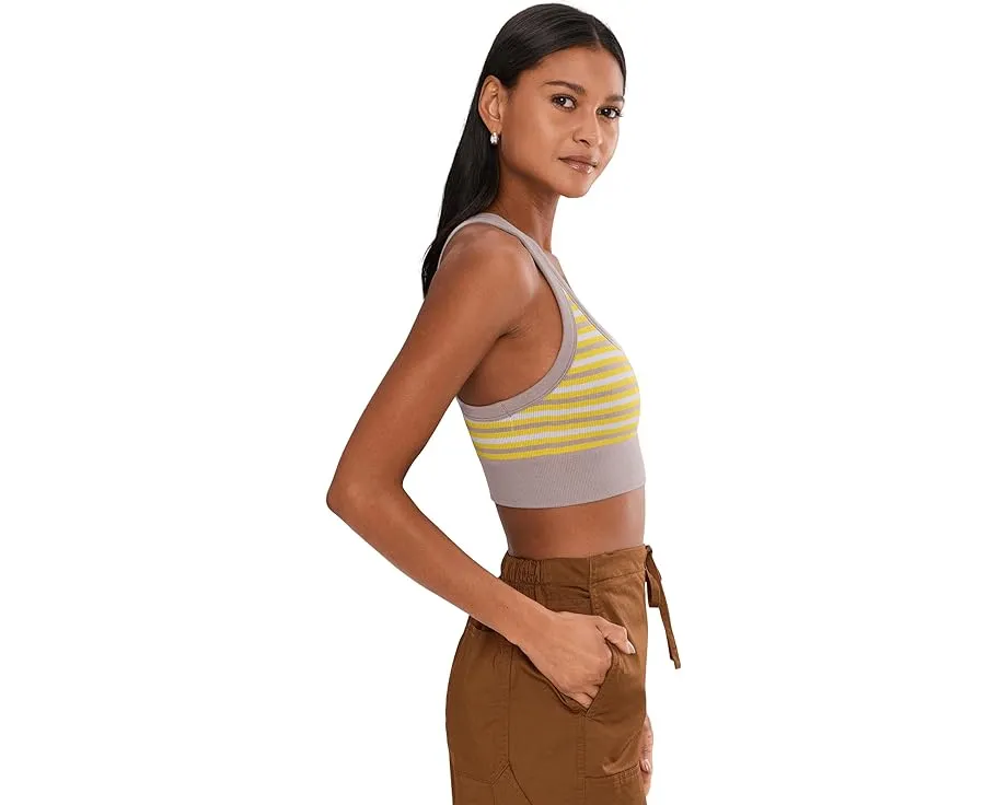 Спортивный бюстгальтер Go To Stripe с удлиненным кроем и широкой лентой под грудью