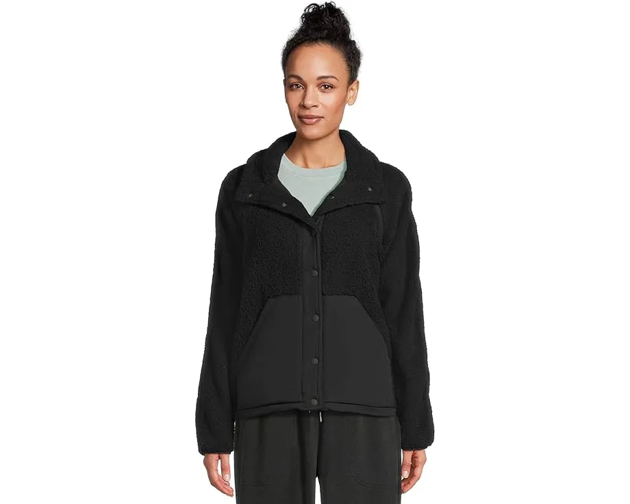 Куртка Prana Encinitas Fleece с воротником-воронкой и карманом