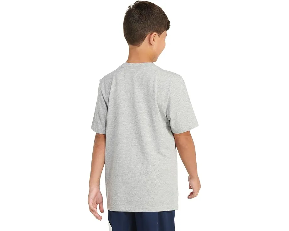 Футболка детская Adidas SS USA Hthr Tee 24 с принтом и американским флагом