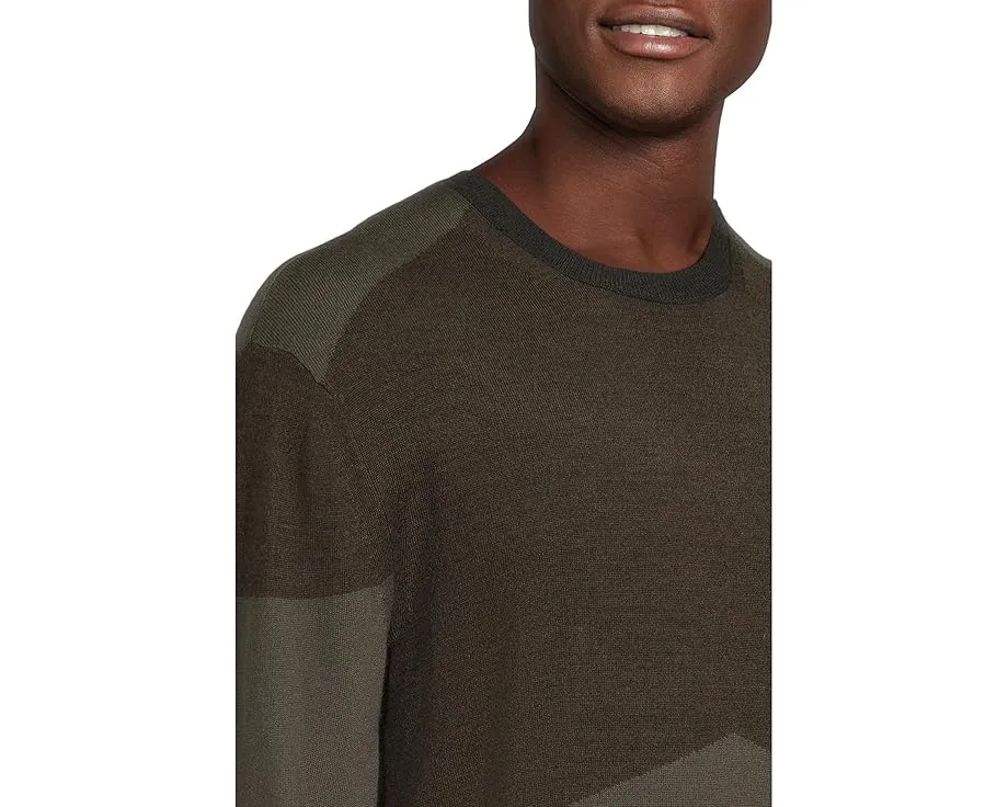 Свитер Armani Exchange из шерстяной смеси с цветными блоками