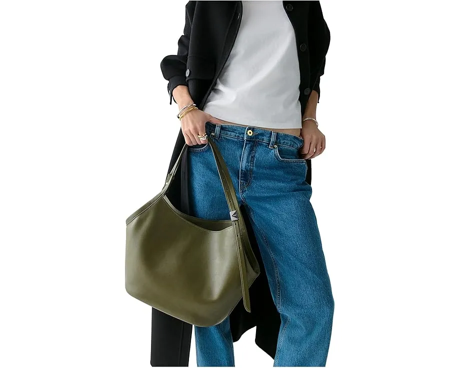 Сумка-тоут Deco из мелкозернистой кожи в форме тюльпана Kate Spade New York