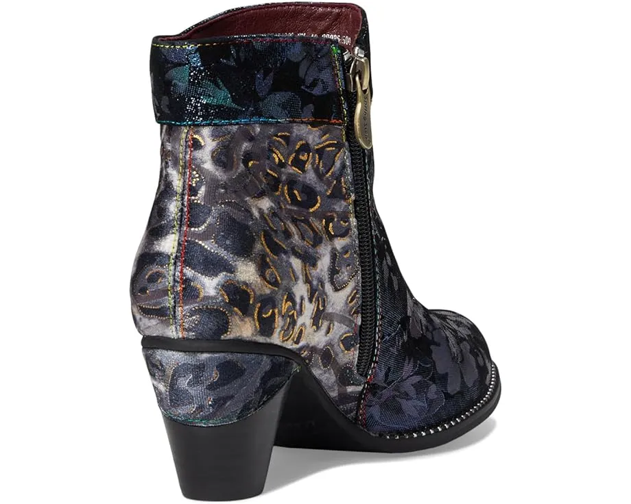 Ботильоны Dessalynn из замши и бархата с цветочным принтом