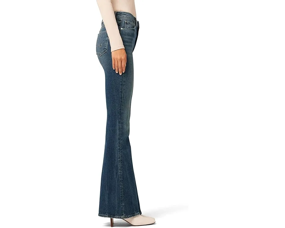 Джинсы Hudson Jeans Holly с высокой посадкой и расклешенным низом цвета Timber