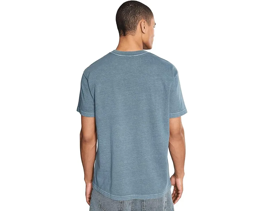 Футболка RVCA Midweight Label Short Sleeve повышенной плотности с этикеткой
