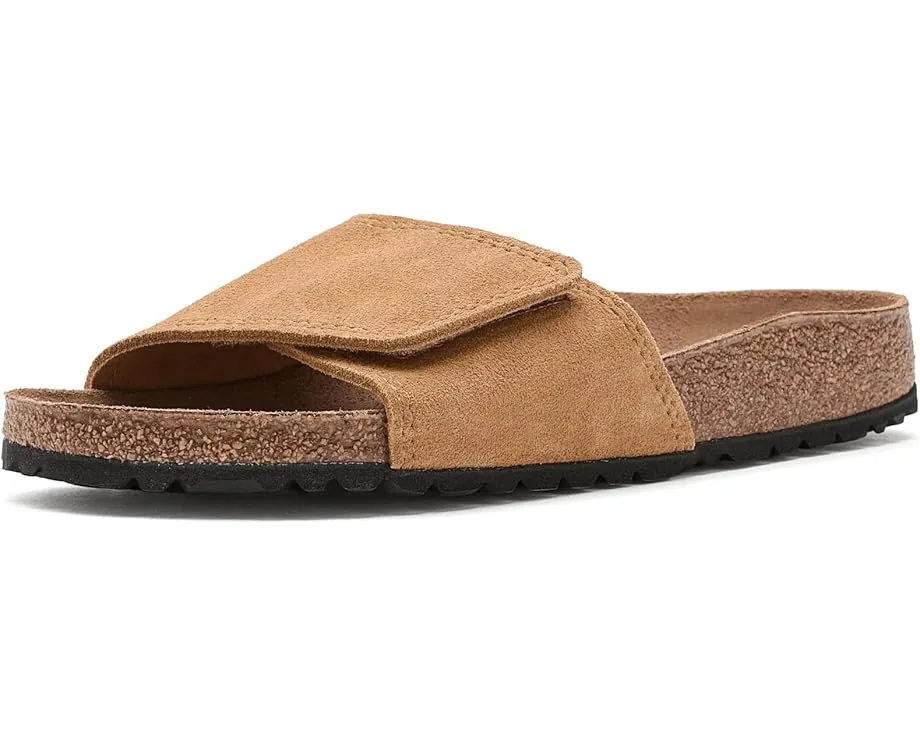 Сандалии Birkenstock Sylt из замши с контурной стелькой и регулируемой застежкой