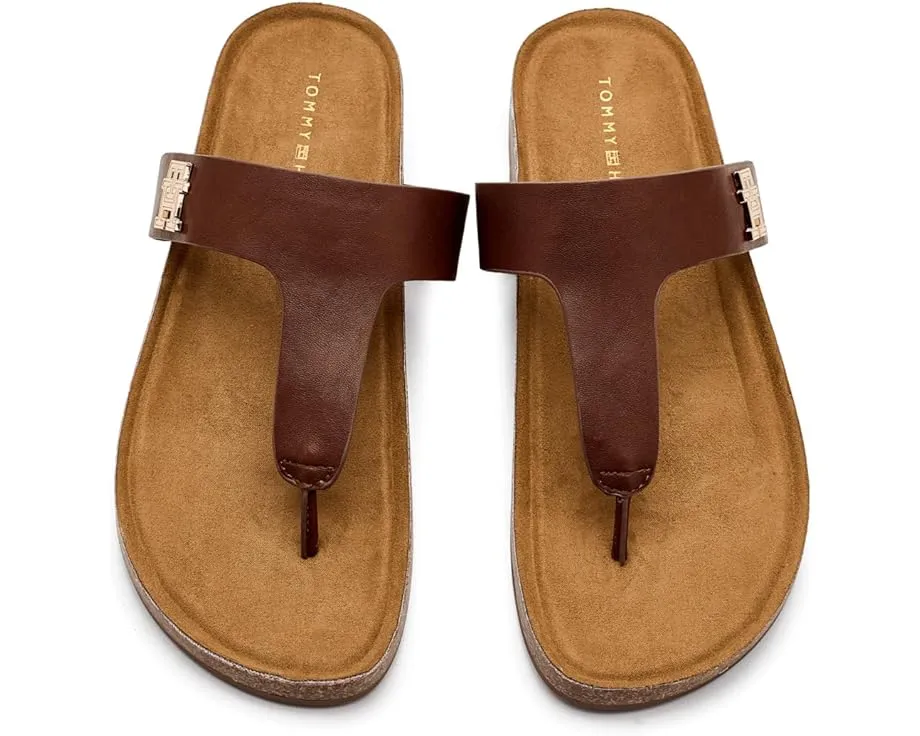 Босоножки Tobeach Tommy Hilfiger с миндальным носком и блестящей фурнитурой