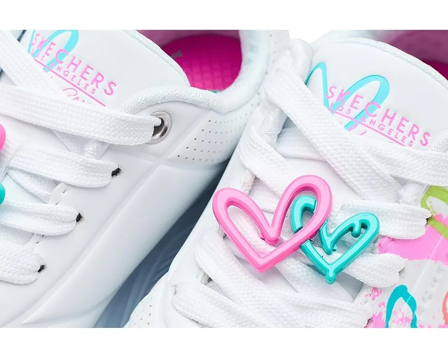 Детские кроссовки SKECHERS KIDS с дизайном James Goldcrown Uno Lite Flutter Hearts