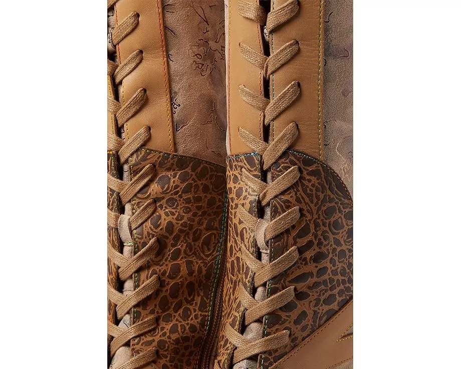 Ботинки L'Artiste by Spring Step Malagie Croco с цветочным принтом и искусственным мехом