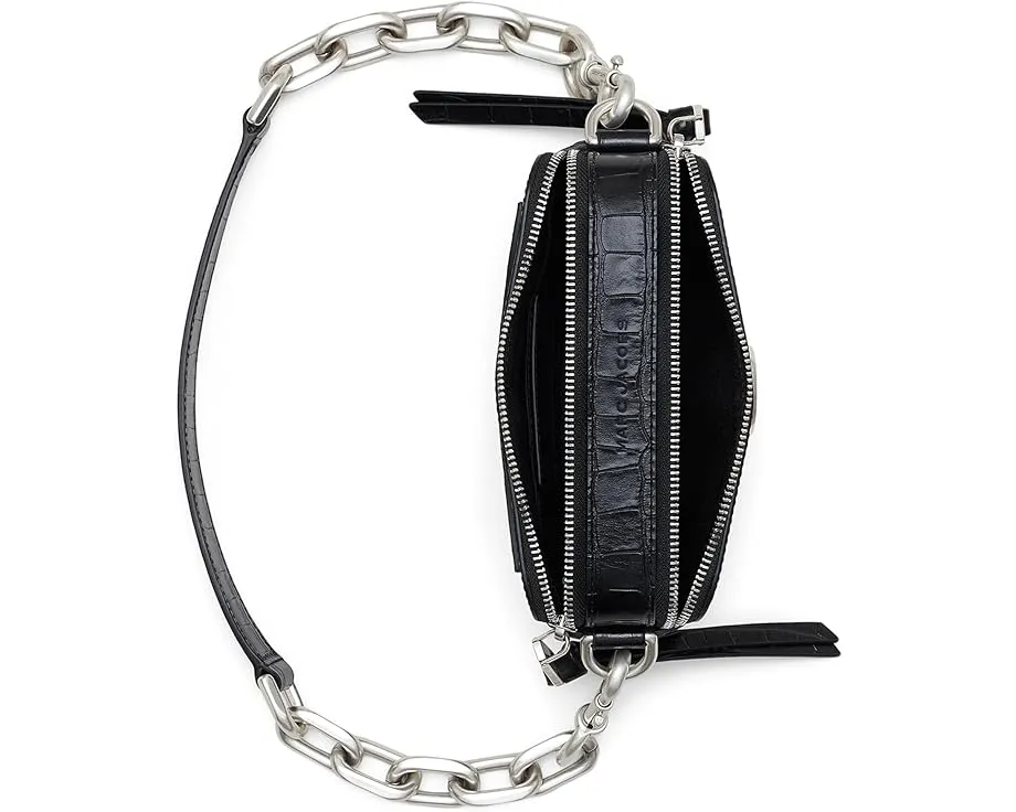 Сумка-кроссбоди Marc Jacobs The Croc-Embossed Chain Snapshot с цепным ремнем