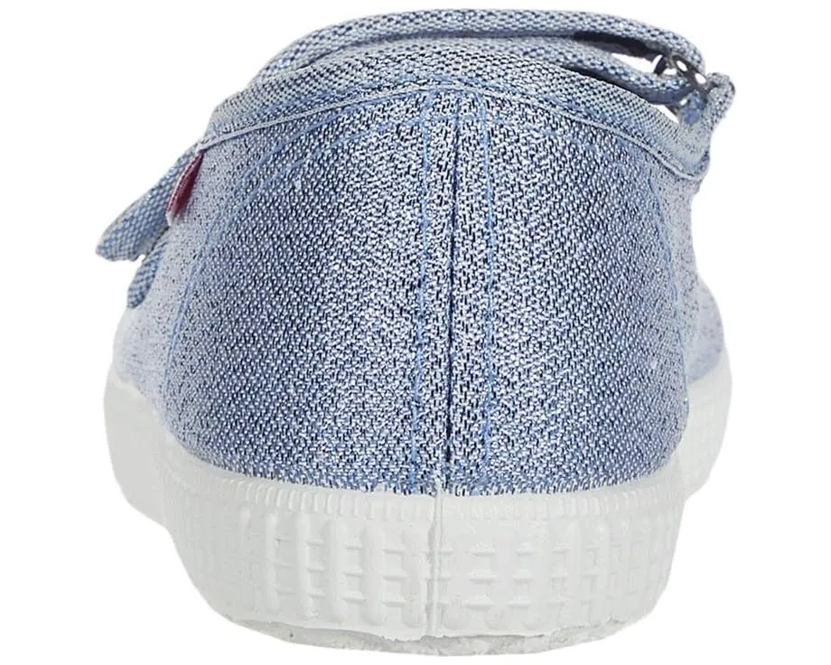 Детские туфли-слипоны Cienta Kids Shoes 56083 с металлическим блеском