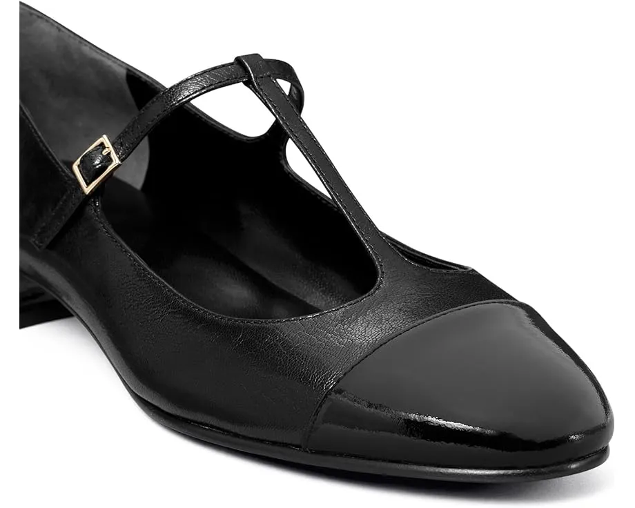 Балетки Tory Burch Cap-Toe T Strap 25MM на блочном каблуке
