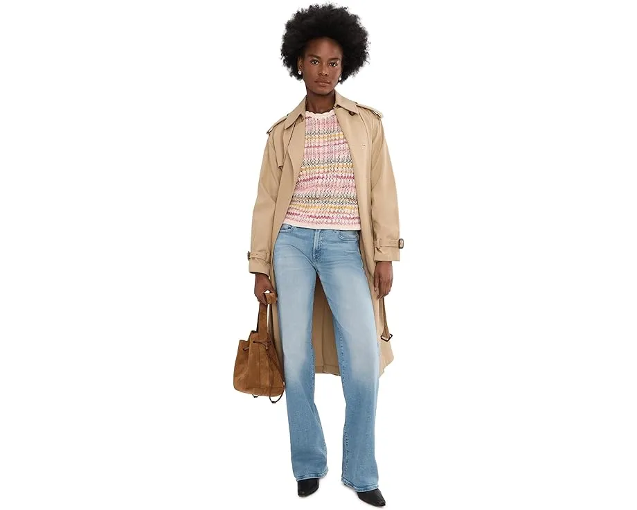 Свитер NIC+ZOE Melange Mix с фактурной вязкой и круглым вырезом