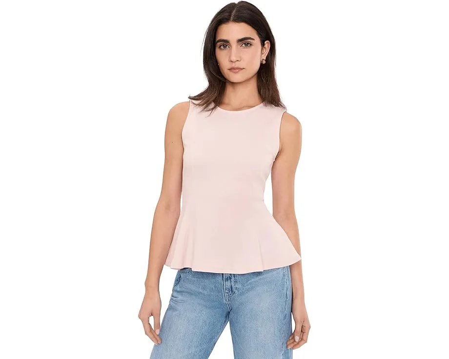 Топ Vince Camuto без рукавов с расклешенным подолом и круглым вырезом