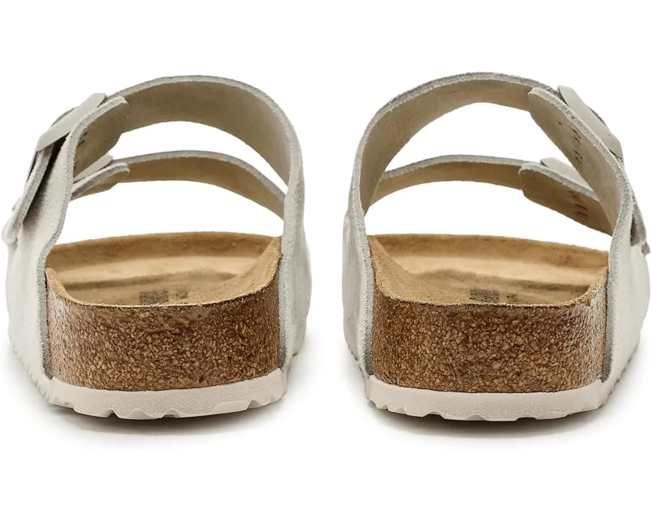 Сандалии Birkenstock Arizona из замши с пробковой стелькой