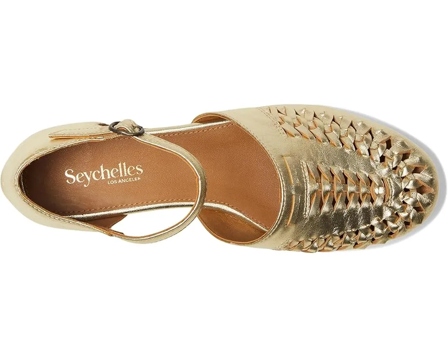 Балетки Seychelles Crimson с плетеным верхом из кожи и регулируемым ремешком