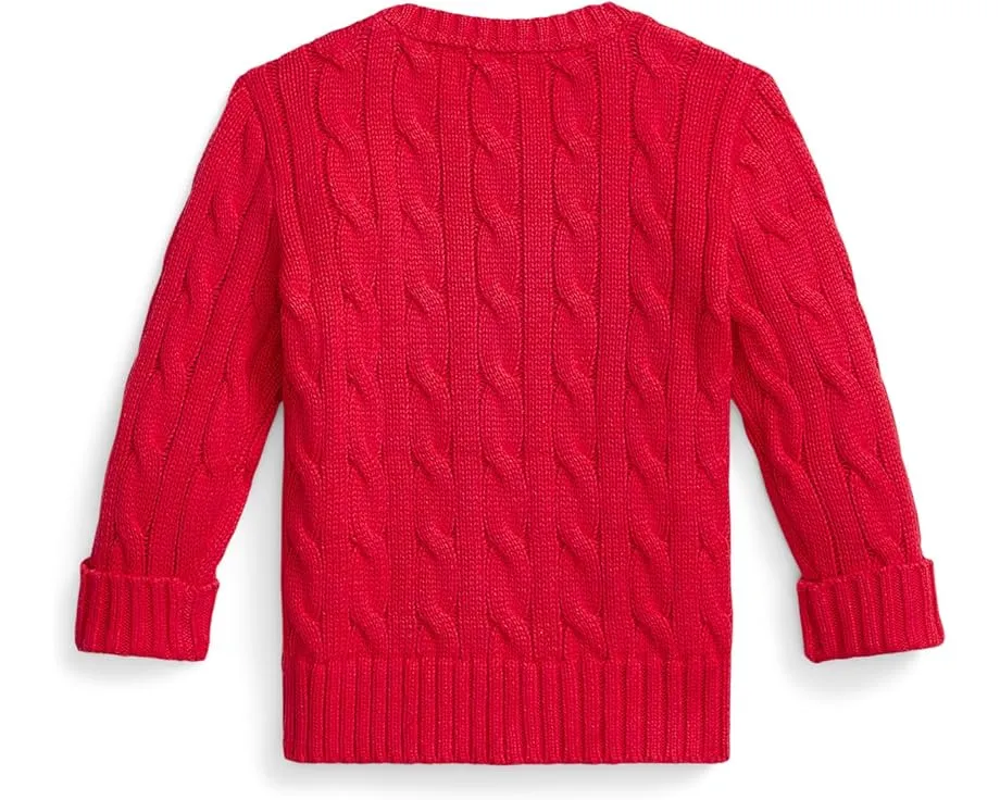 Свитер из хлопка с рельефной резинкой Polo Ralph Lauren Kids для младенцев