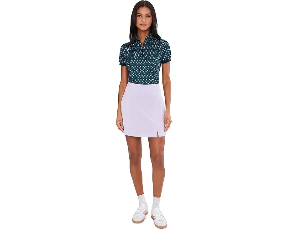 Топ Callaway Framing Geo с короткими рукавами и молнией на четверть