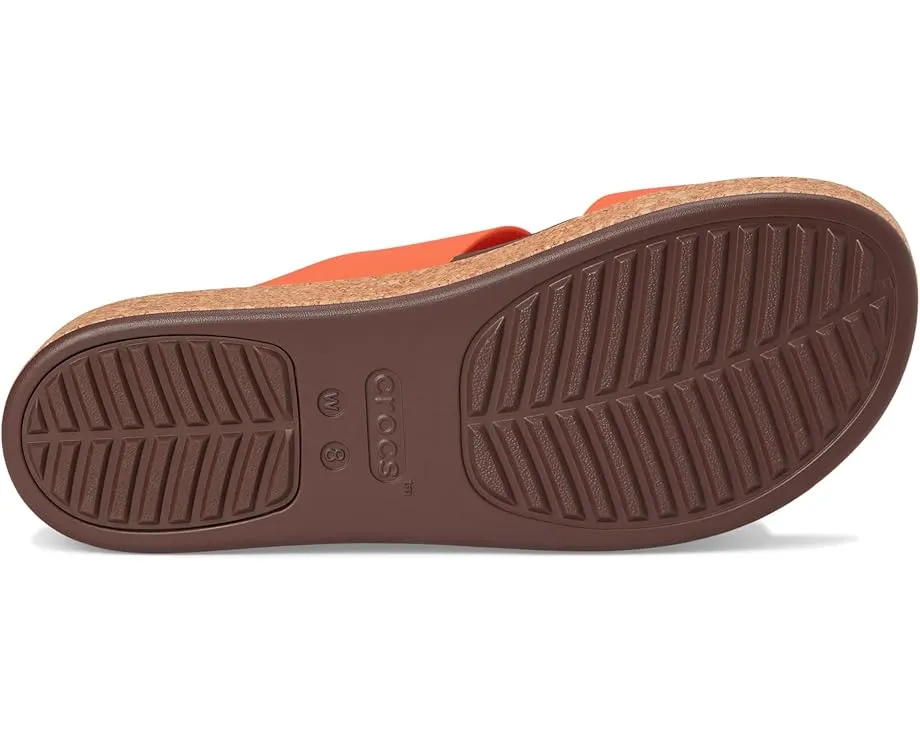 Сандалии Crocs Brooklyn Cork Buckle на пробковой платформе