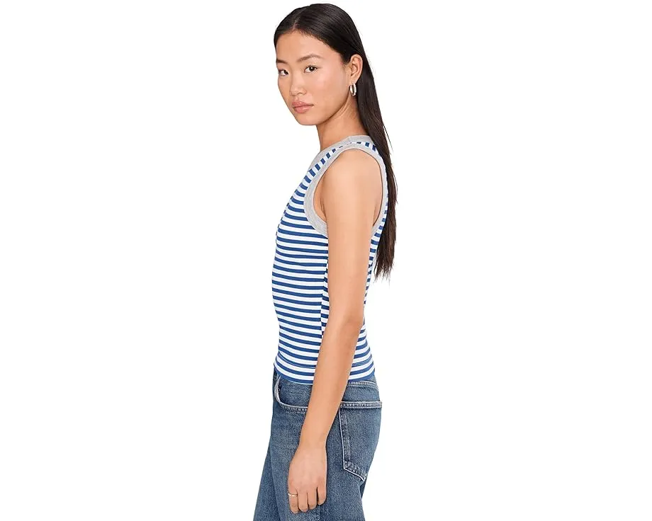 Топ Gina Ringer с контрастной отделкой и спортивным силуэтом Michael Stars