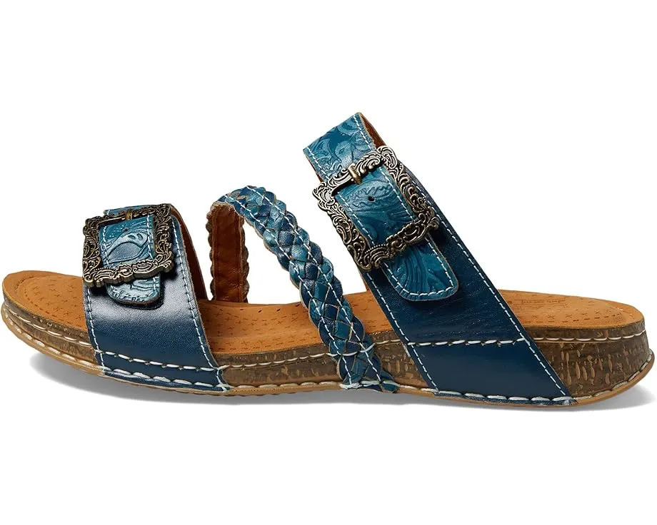 Сандалии L'Artiste by Spring Step Astra с плетеным ремешком и ручной росписью