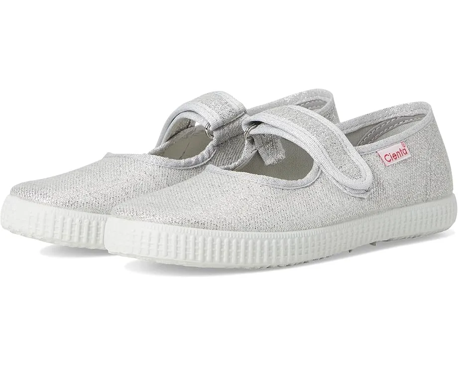 Детские туфельки Cienta Kids 56013 в стиле Мэри Джейн с блестками