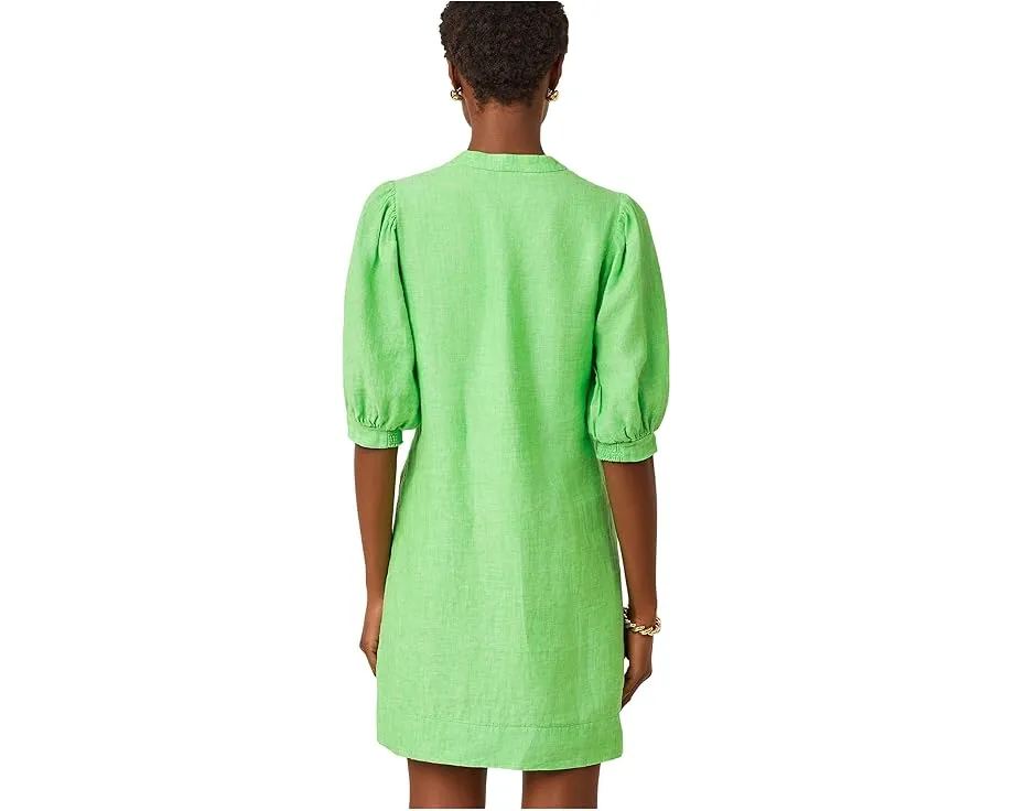 Платье Lilly Pulitzer Mialeigh с рукавом три четверти из льна