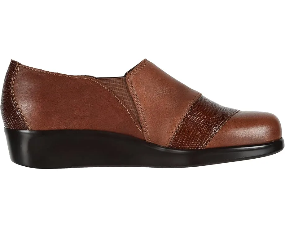 Мокасины SAS Nora слип-он с тиснением под кожу рептилии