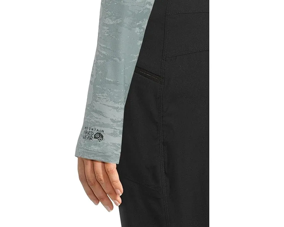 Лонгслив Mountain Hardwear Crater Lake с защитой UPF 50 и укороченным кроем