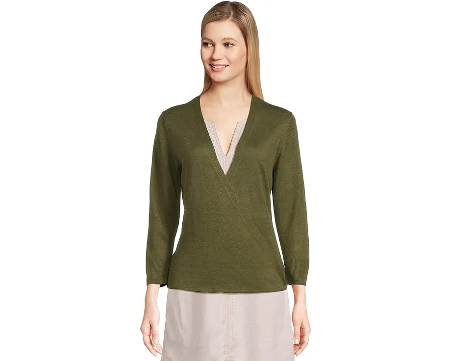 Кардиган Tommy Bahama Addison из льна и вискозы с открытой полочкой
