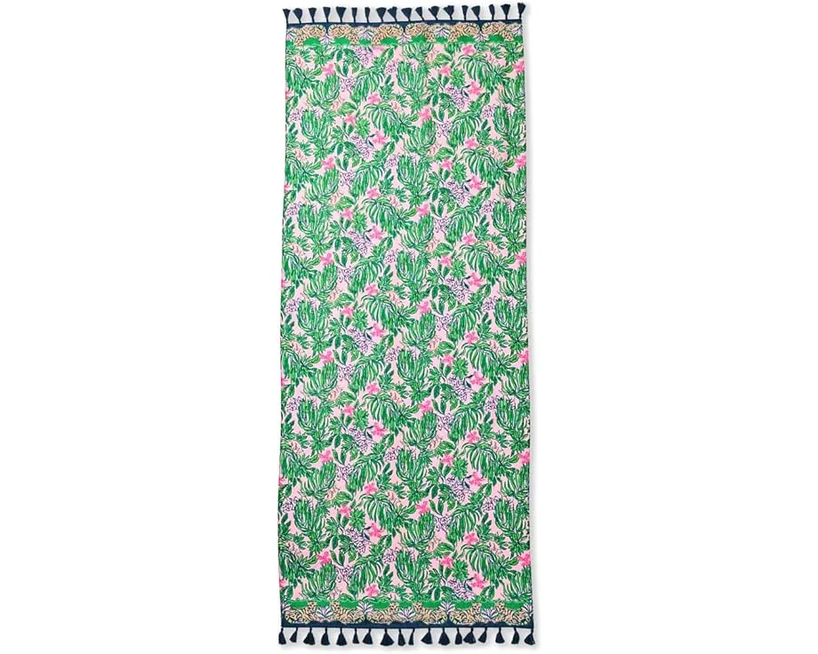 Lilly Pulitzer Resort Scarf с бахромой и ярким принтом