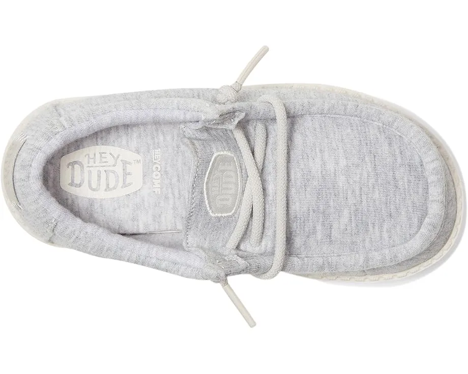 Детские слипоны Hey Dude Kids Wally Stretch Jersey с технологией Flex & Fold