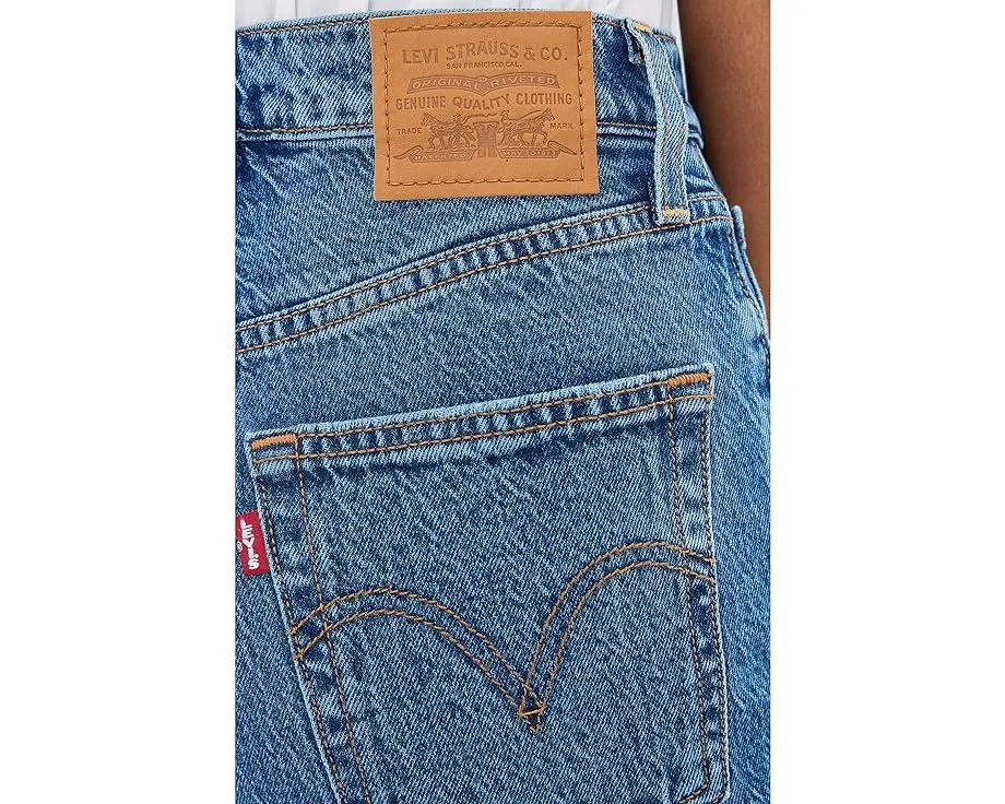 Джинсы Levi's Premium Ribcage Straight Ankle с высокой посадкой и прямыми штанинами