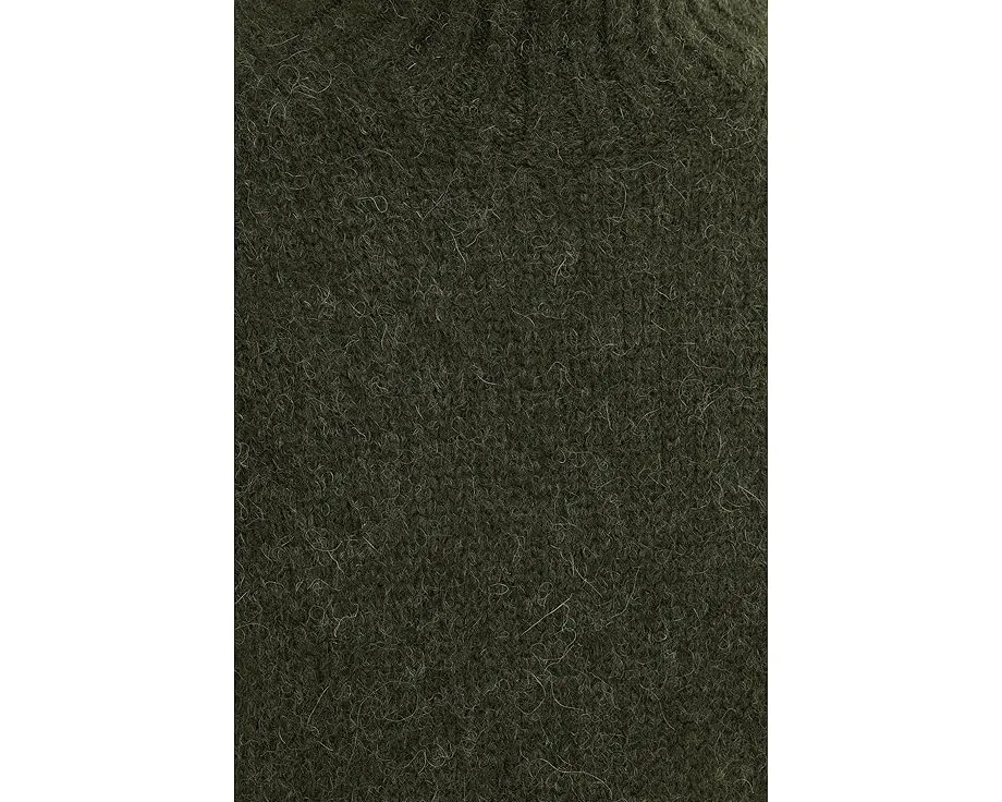 Свитер Madewell Fluffy Wool Balham Hi-Low Turtle из смеси альпаки с объемной вязкой