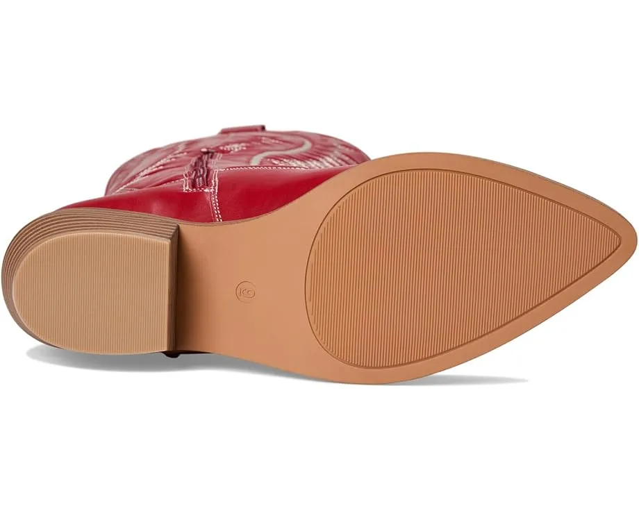 Сапоги MIA Locklyn до колена на каблуке с острым носком и декоративной строчкой