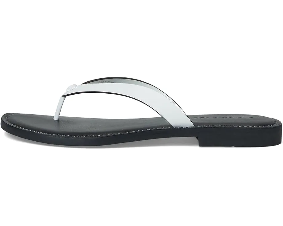 Шлепанцы COACH Brianna с кожаным верхом и мягкой стелькой