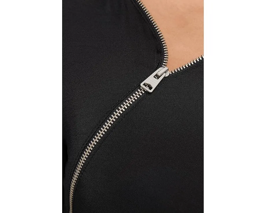 Платье AllSaints Elsie с молнией и асимметричным вырезом