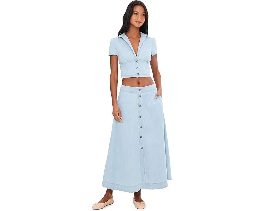 Комплект Easy Does It Free People с топом бюстье и юбкой миди