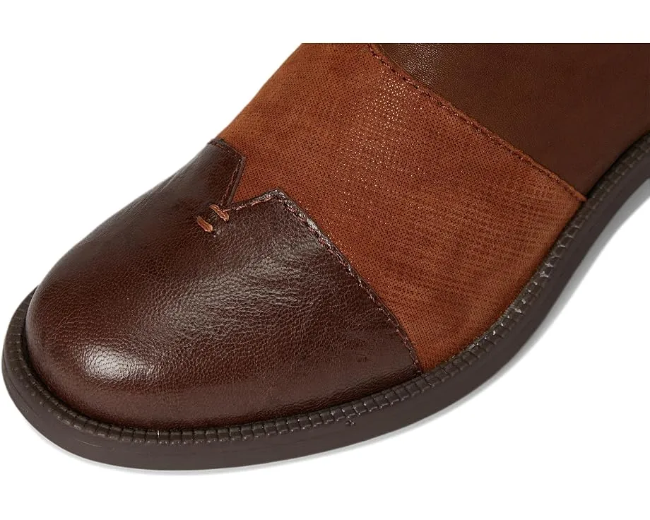 Ботильоны Swinger в patchwork дизайне из кожи и замши с боковой молнией David Tate