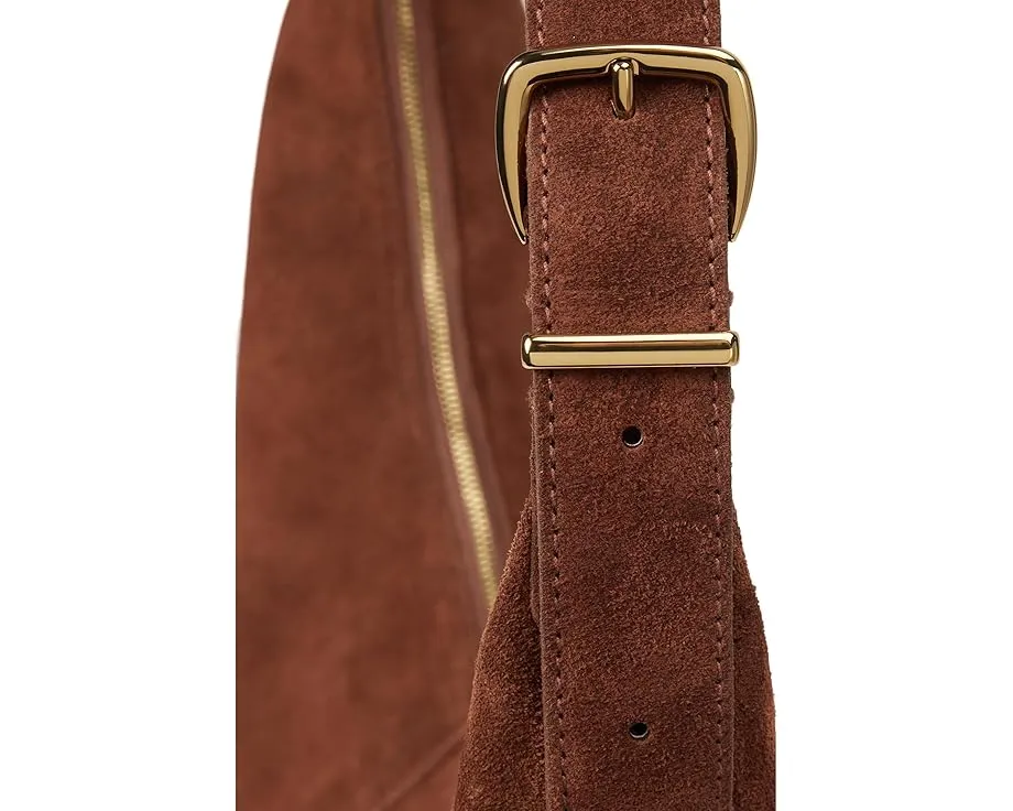 Сумка Madewell Hobo из мягкой замши с откидной крышкой и двумя отделениями